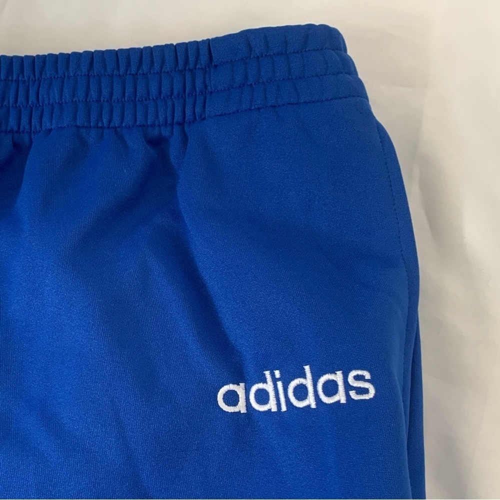 Adidas Men's XL Blue Soccer Joggers Track Pants Long Zipper Cuffs Practice - Picture 6 of 11